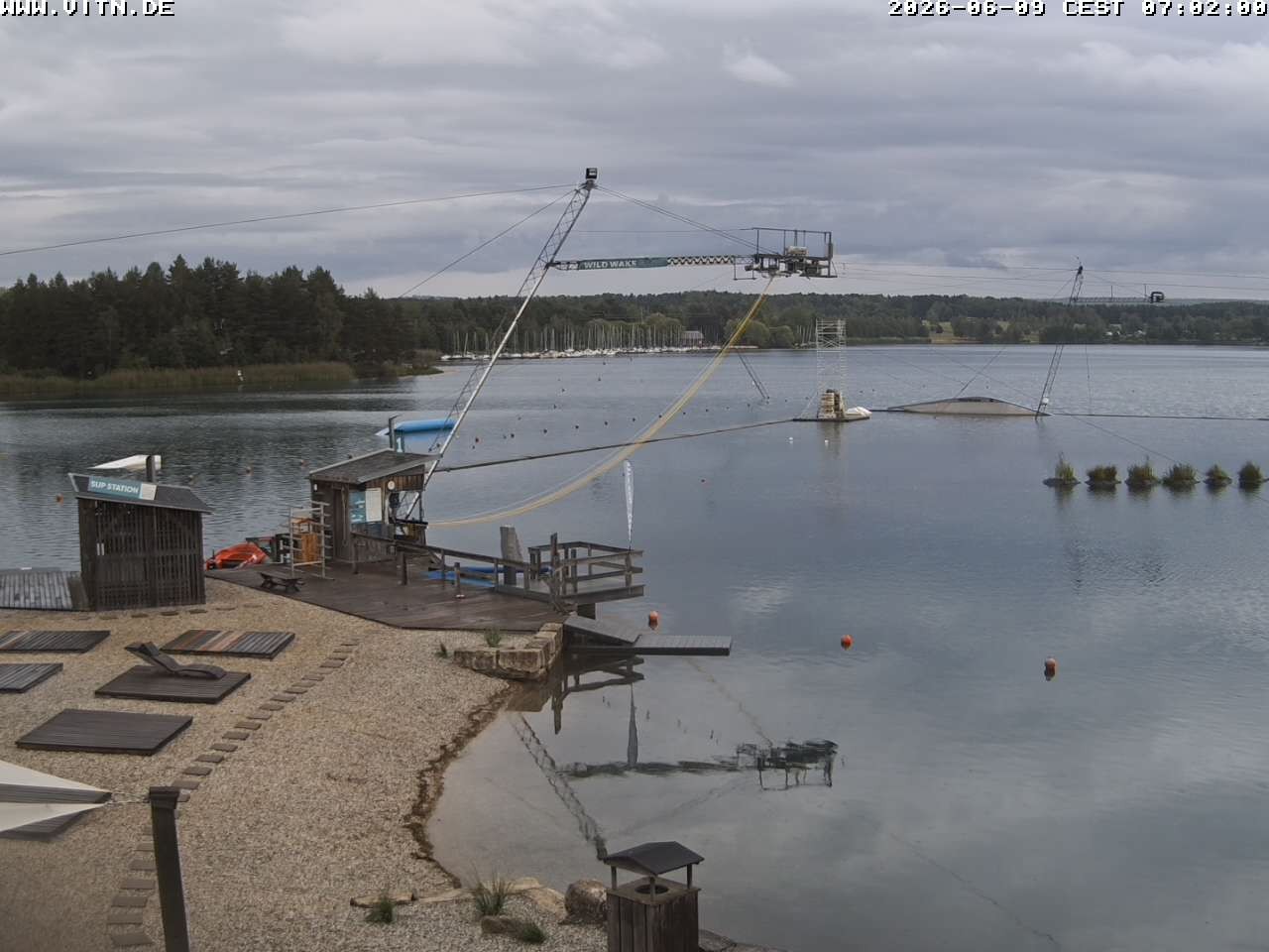 Archiv Foto Webcam Wakeboard- und Wasserskianlage am Steinberger See