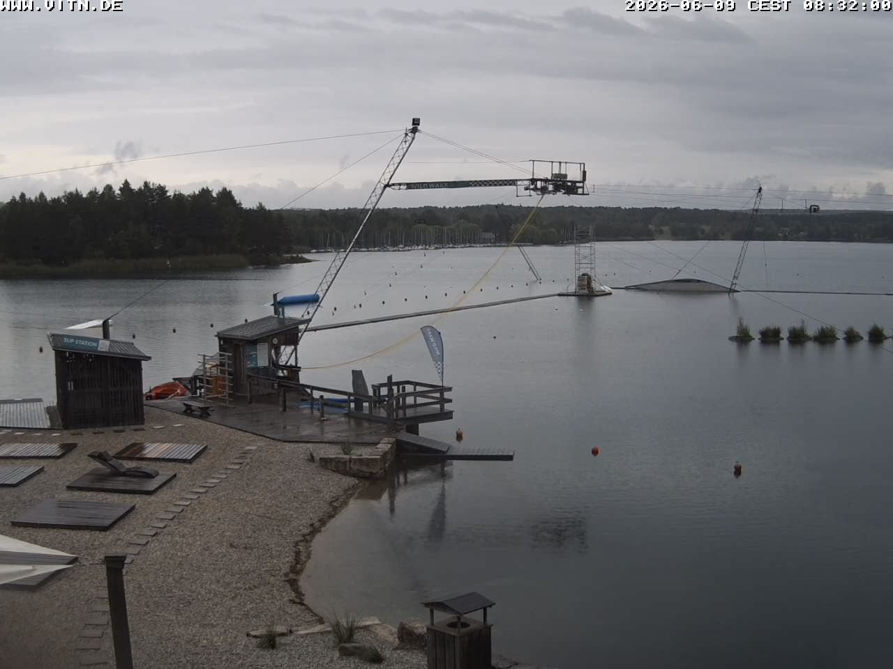 Archiv Foto Webcam Wakeboard- und Wasserskianlage am Steinberger See