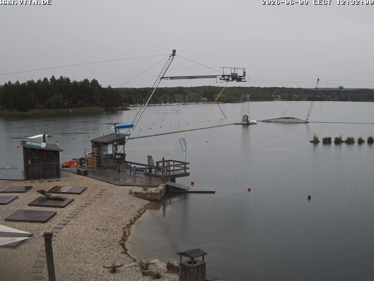 Archiv Foto Webcam Wakeboard- und Wasserskianlage am Steinberger See