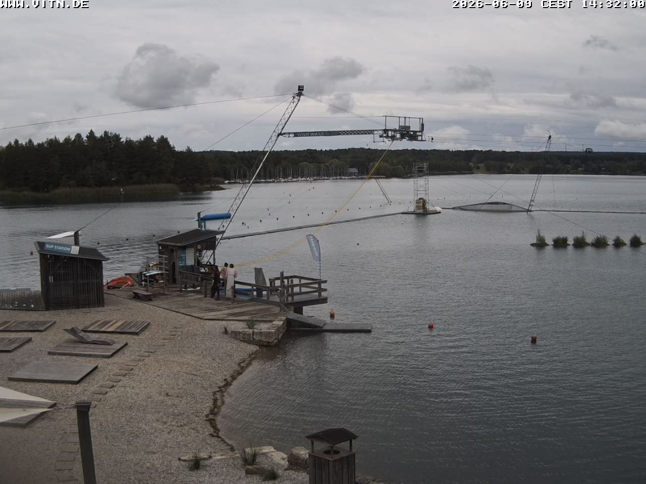 Archiv Foto Webcam Wakeboard- und Wasserskianlage am Steinberger See