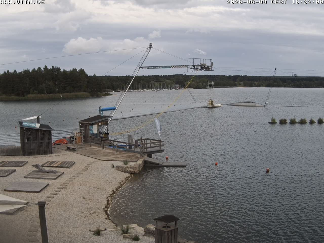 Archiv Foto Webcam Wakeboard- und Wasserskianlage am Steinberger See