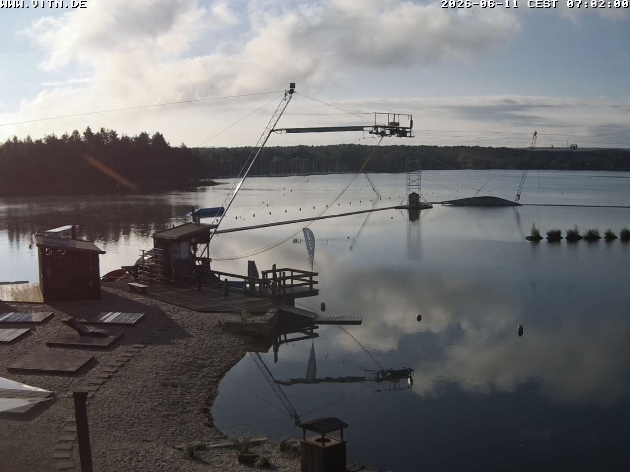 Archiv Foto Webcam Wakeboard- und Wasserskianlage am Steinberger See