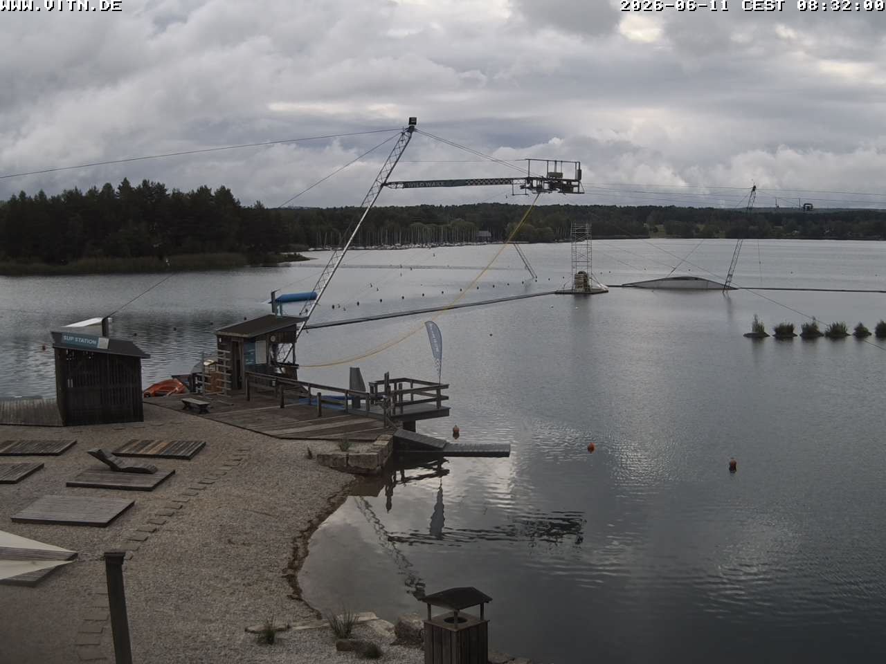 Archiv Foto Webcam Wakeboard- und Wasserskianlage am Steinberger See