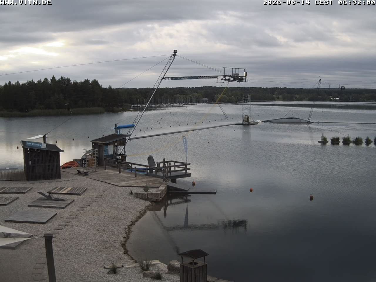 Archiv Foto Webcam Wakeboard- und Wasserskianlage am Steinberger See