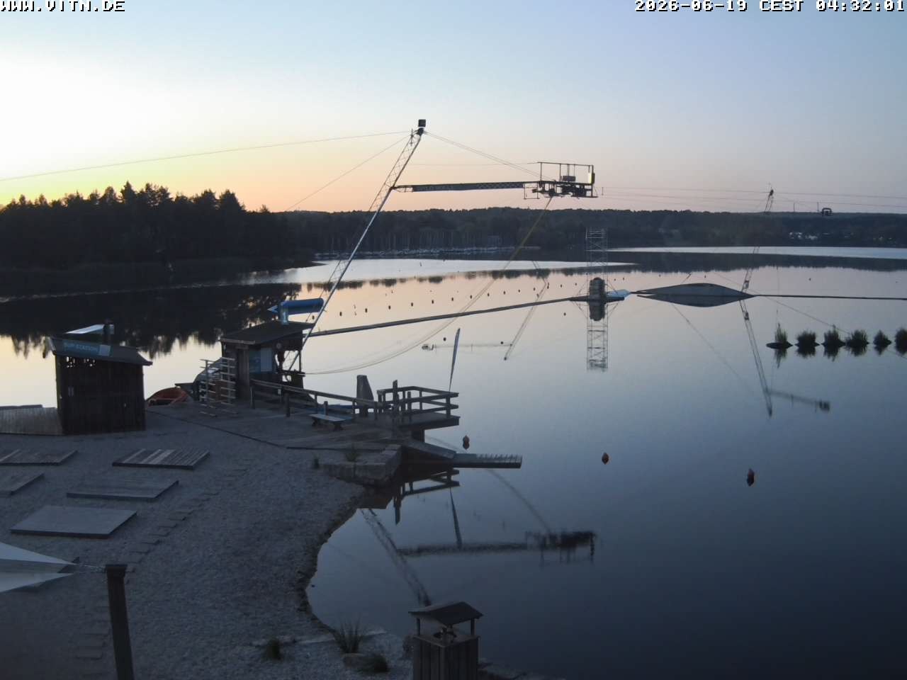Archiv Foto Webcam Wakeboard- und Wasserskianlage am Steinberger See