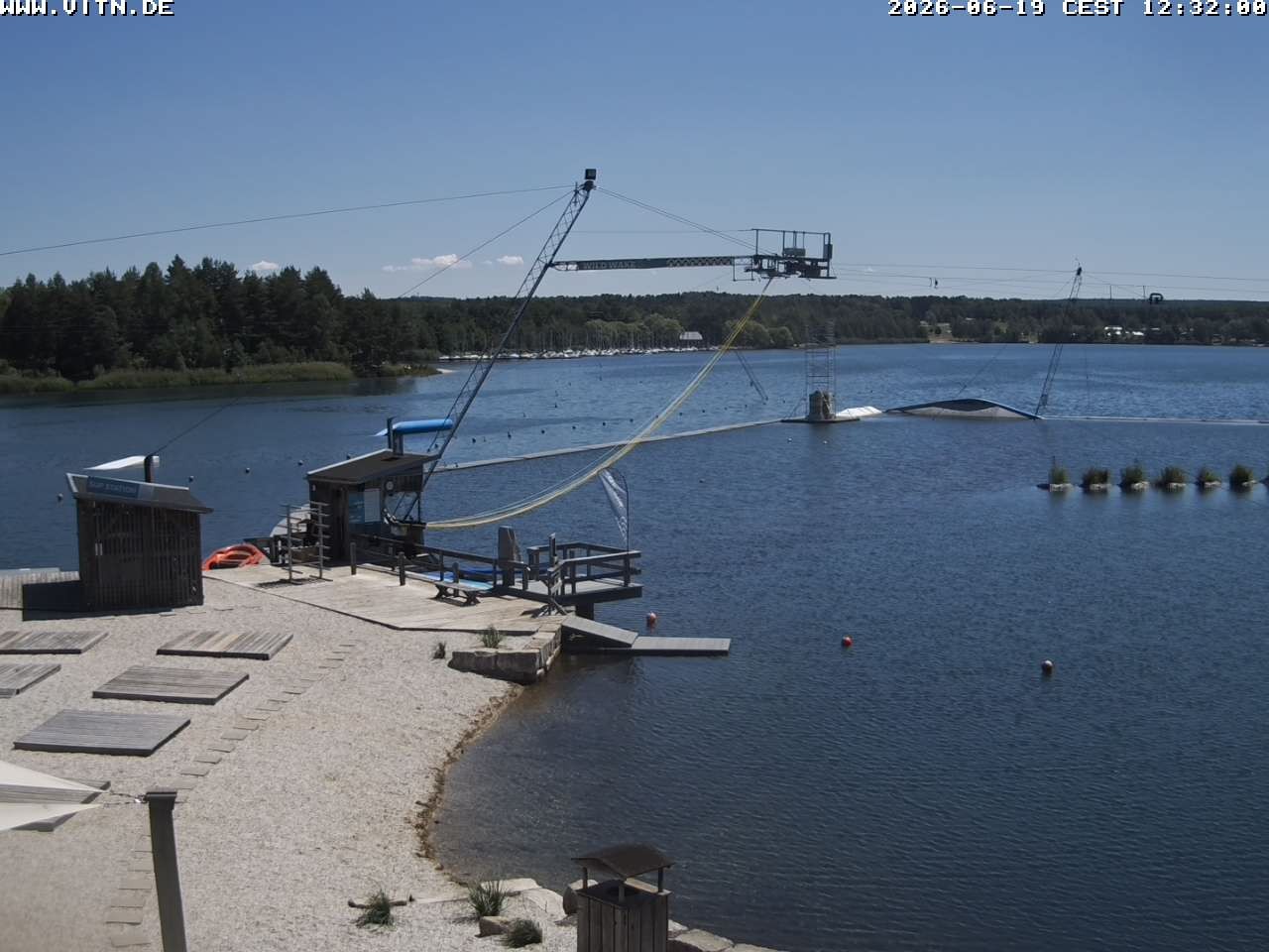 Archiv Foto Webcam Wakeboard- und Wasserskianlage am Steinberger See