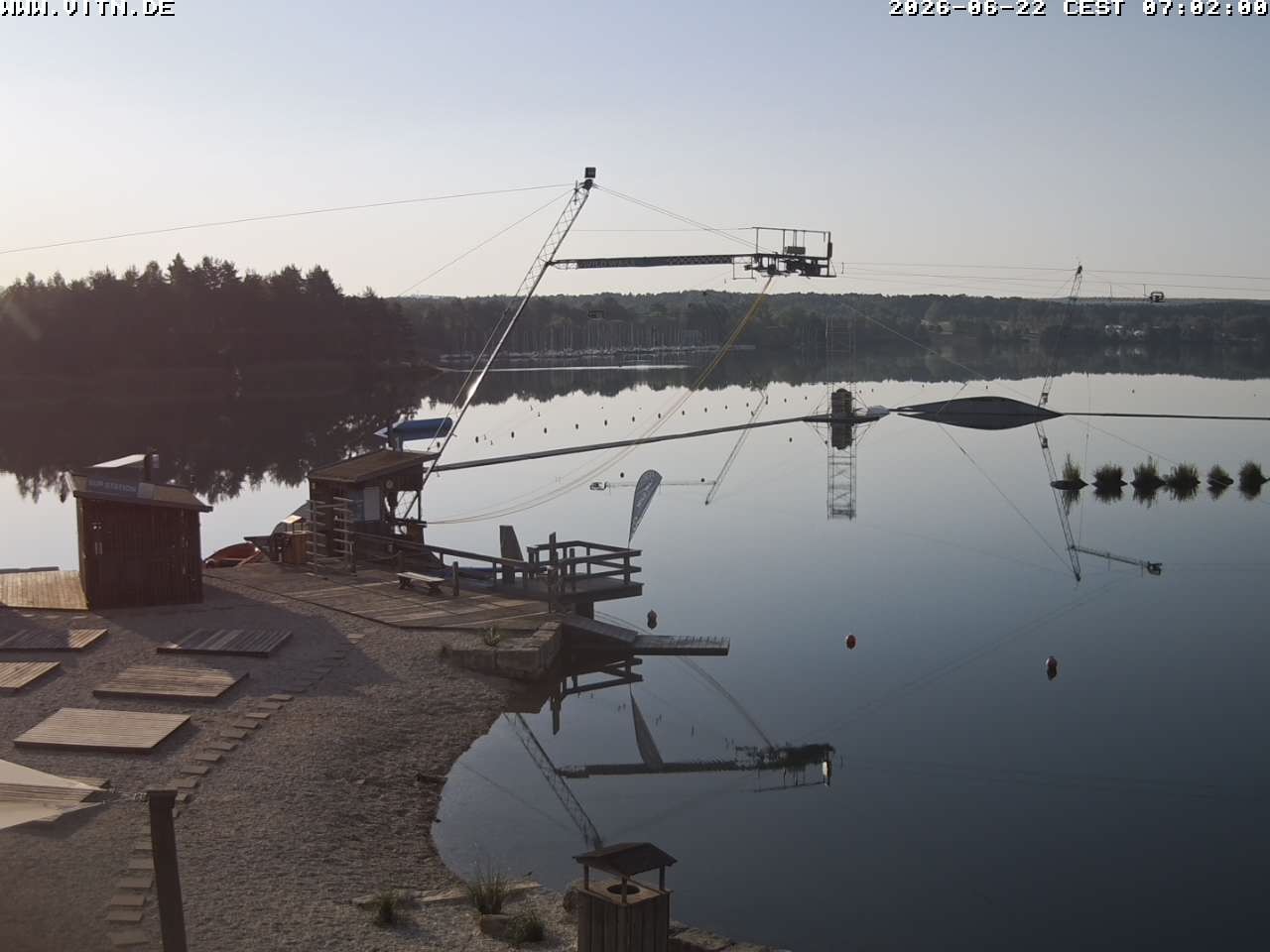 Archiv Foto Webcam Wakeboard- und Wasserskianlage am Steinberger See