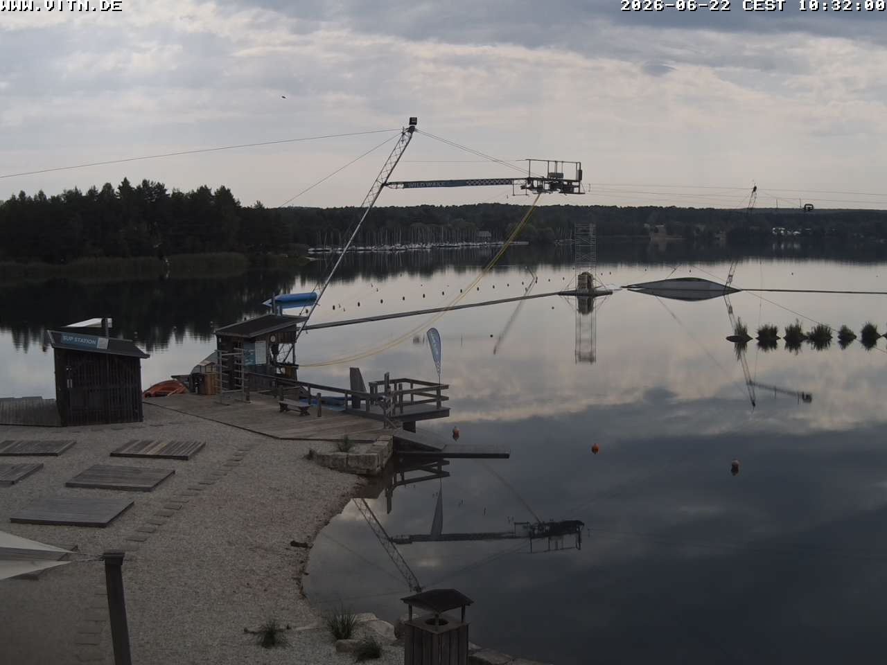 Archiv Foto Webcam Wakeboard- und Wasserskianlage am Steinberger See