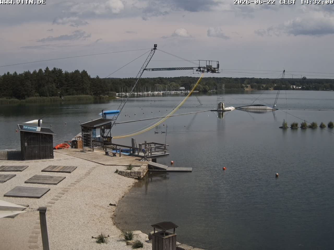 Archiv Foto Webcam Wakeboard- und Wasserskianlage am Steinberger See