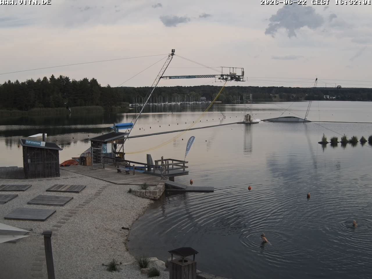 Archiv Foto Webcam Wakeboard- und Wasserskianlage am Steinberger See