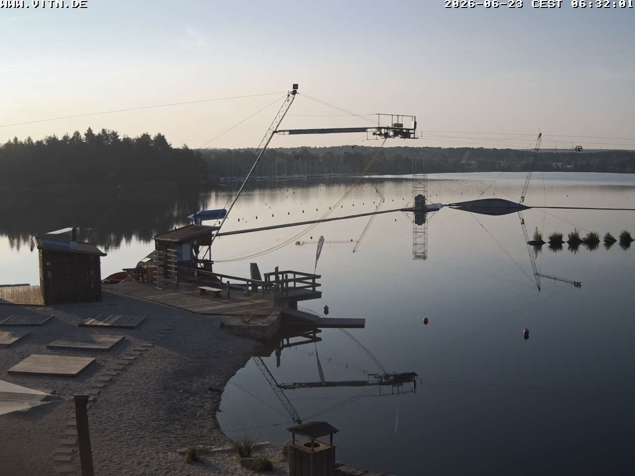 Archiv Foto Webcam Wakeboard- und Wasserskianlage am Steinberger See