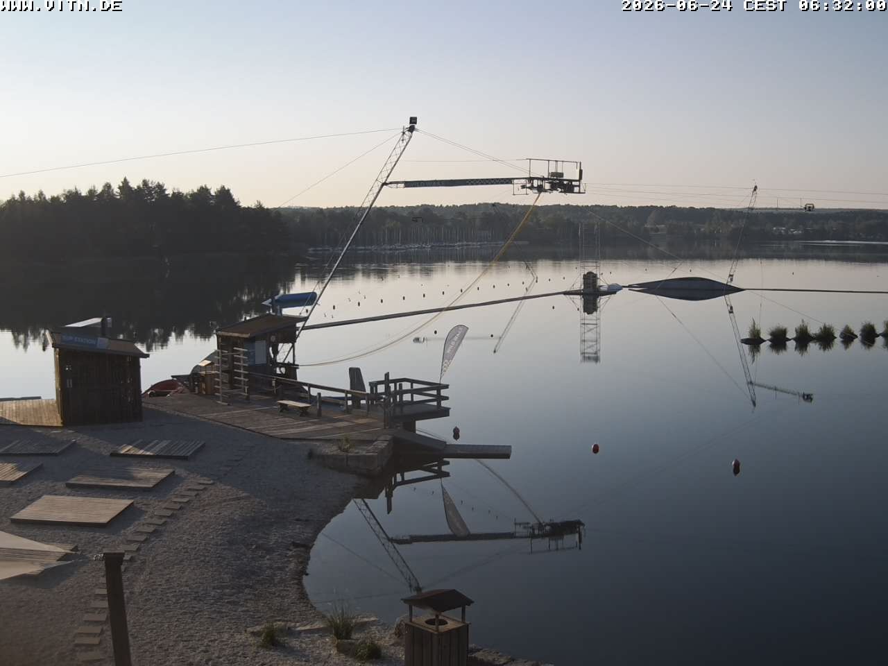 Archiv Foto Webcam Wakeboard- und Wasserskianlage am Steinberger See