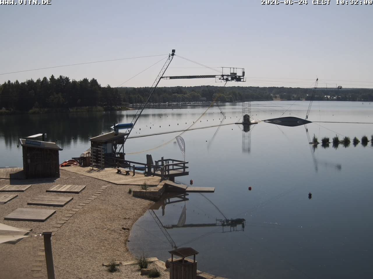 Archiv Foto Webcam Wakeboard- und Wasserskianlage am Steinberger See
