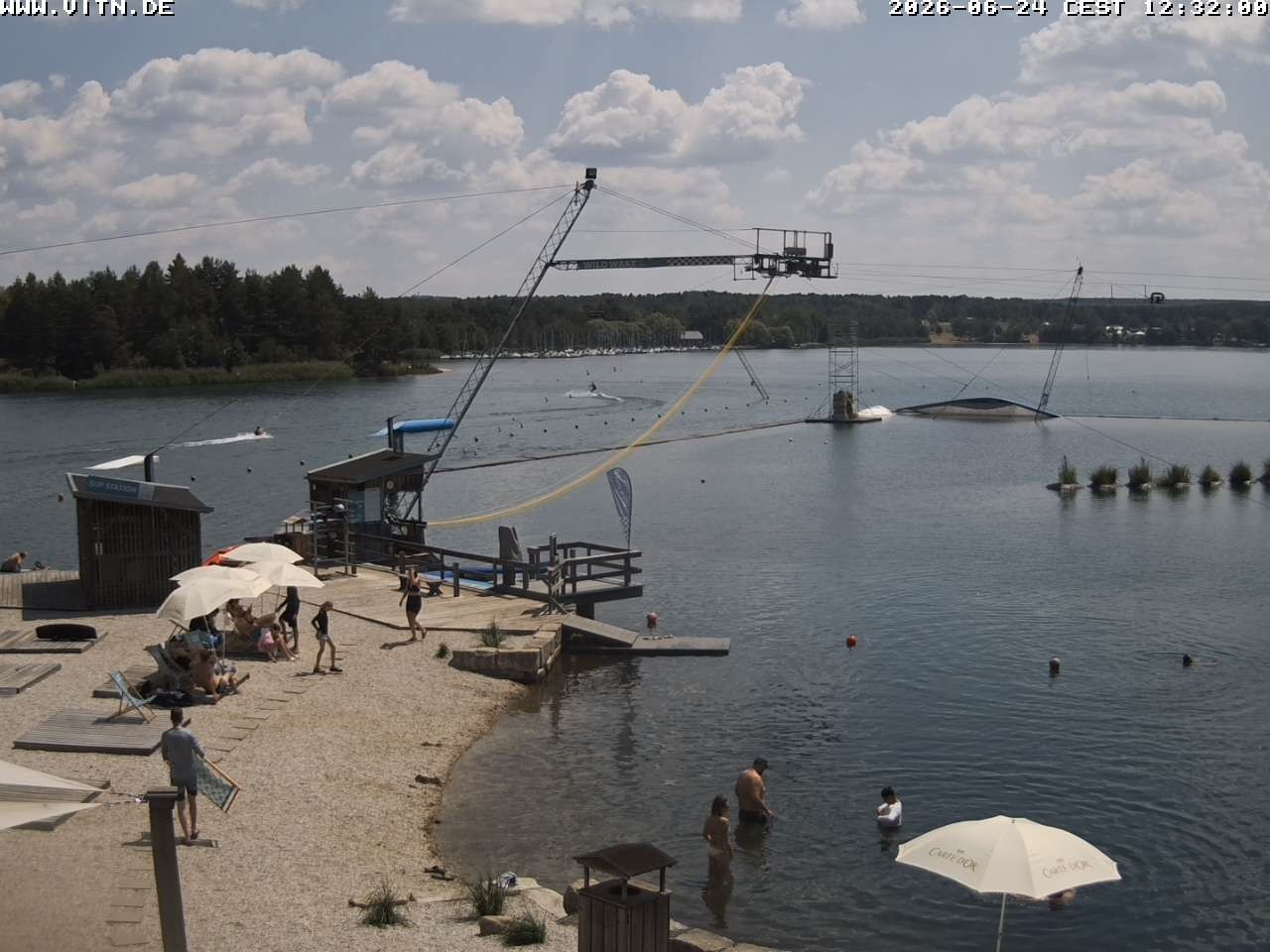 Archiv Foto Webcam Wakeboard- und Wasserskianlage am Steinberger See