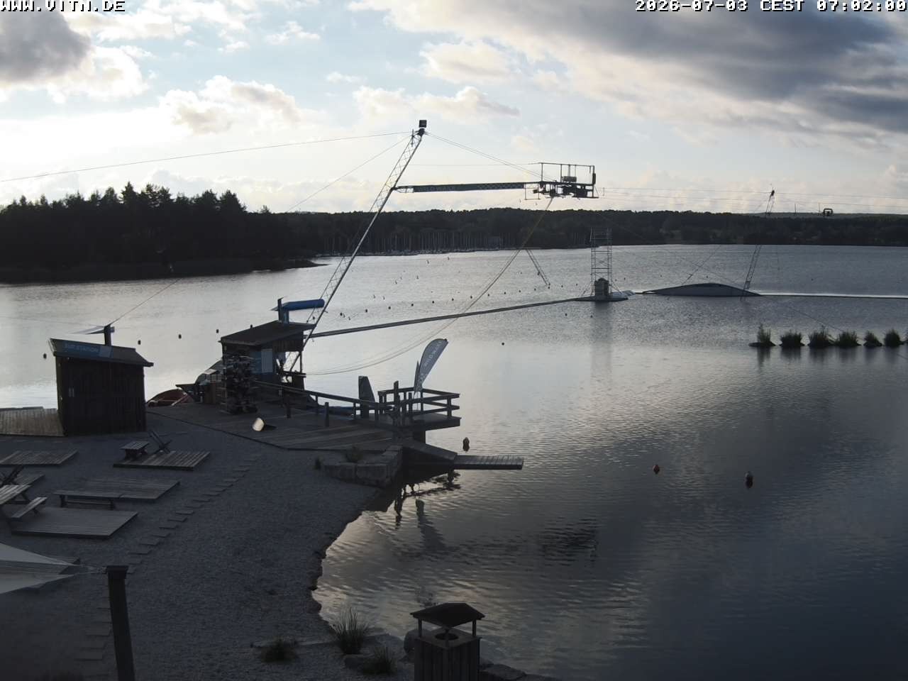 Archiv Foto Webcam Wakeboard- und Wasserskianlage am Steinberger See