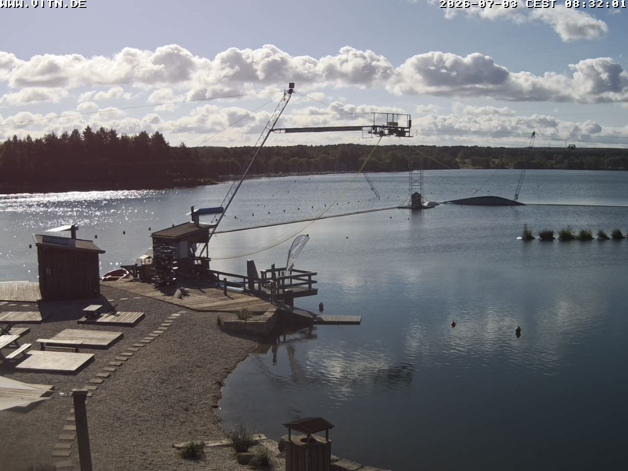 Archiv Foto Webcam Wakeboard- und Wasserskianlage am Steinberger See