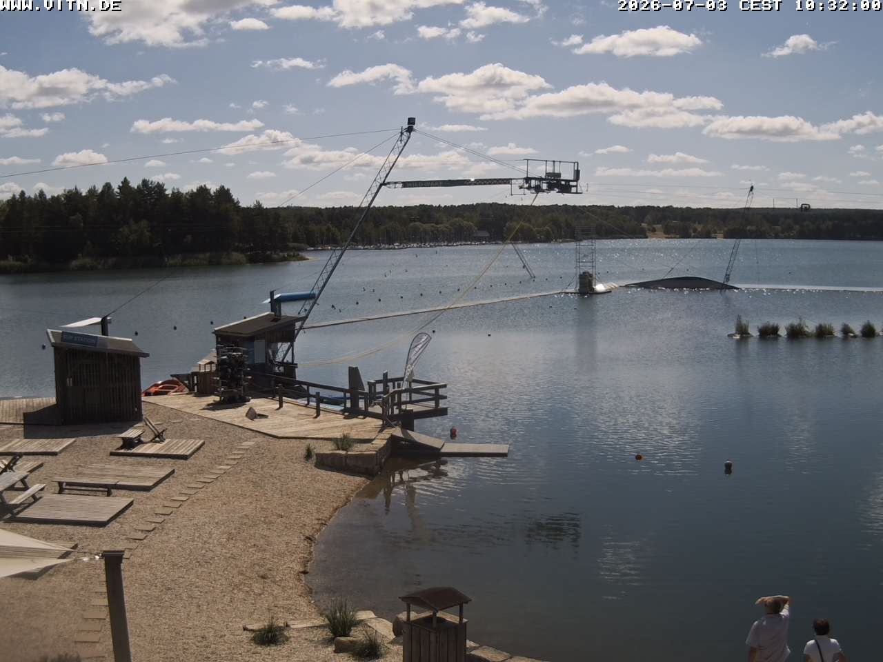 Archiv Foto Webcam Wakeboard- und Wasserskianlage am Steinberger See