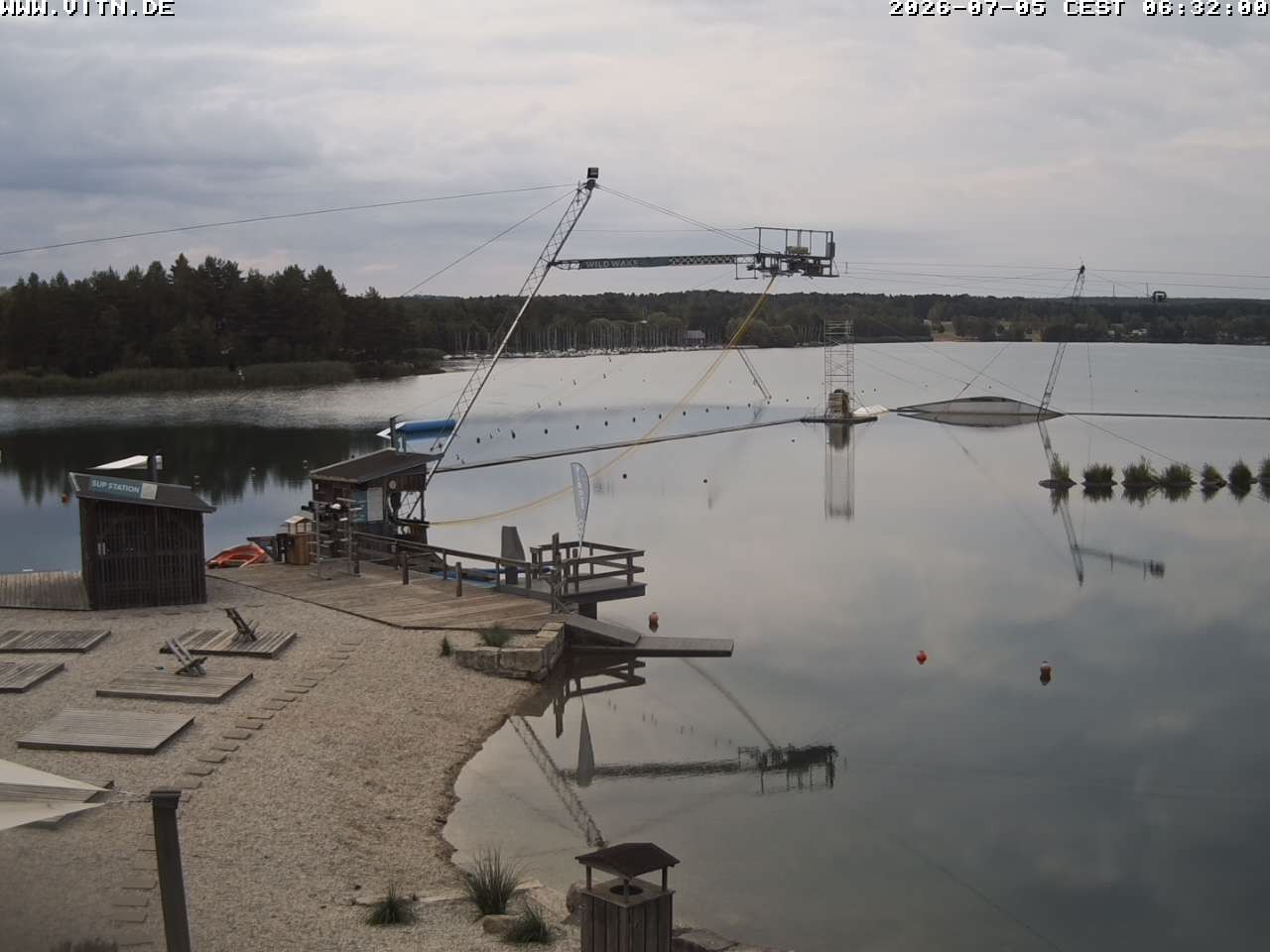 Archiv Foto Webcam Wakeboard- und Wasserskianlage am Steinberger See