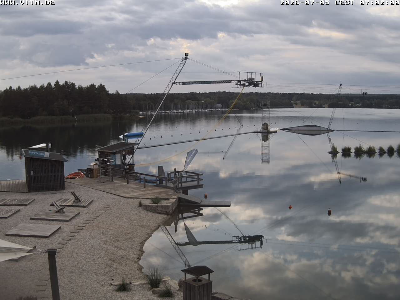 Archiv Foto Webcam Wakeboard- und Wasserskianlage am Steinberger See