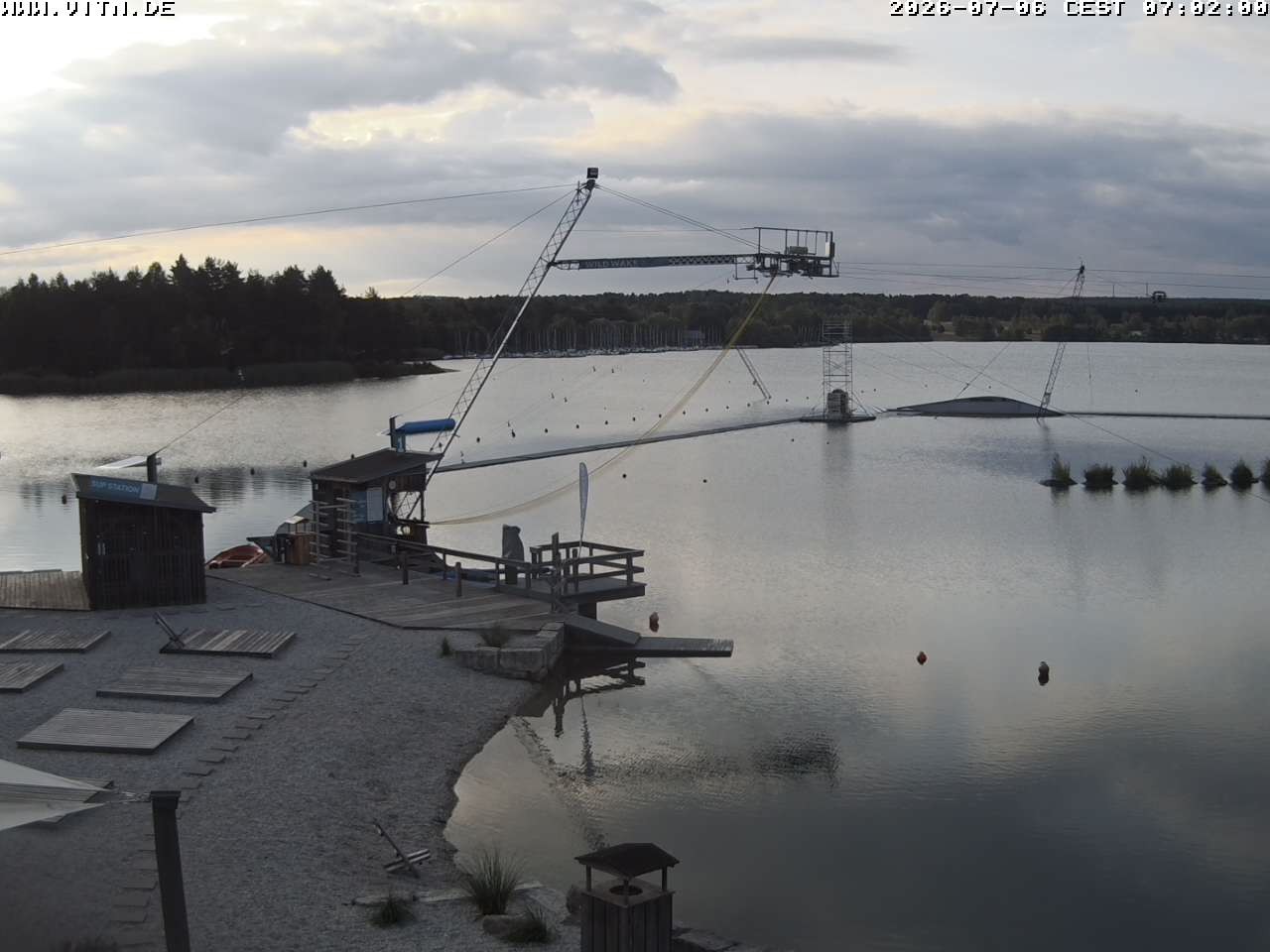 Archiv Foto Webcam Wakeboard- und Wasserskianlage am Steinberger See