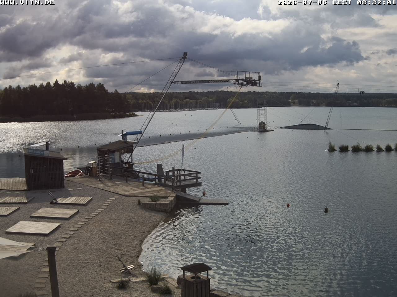 Archiv Foto Webcam Wakeboard- und Wasserskianlage am Steinberger See