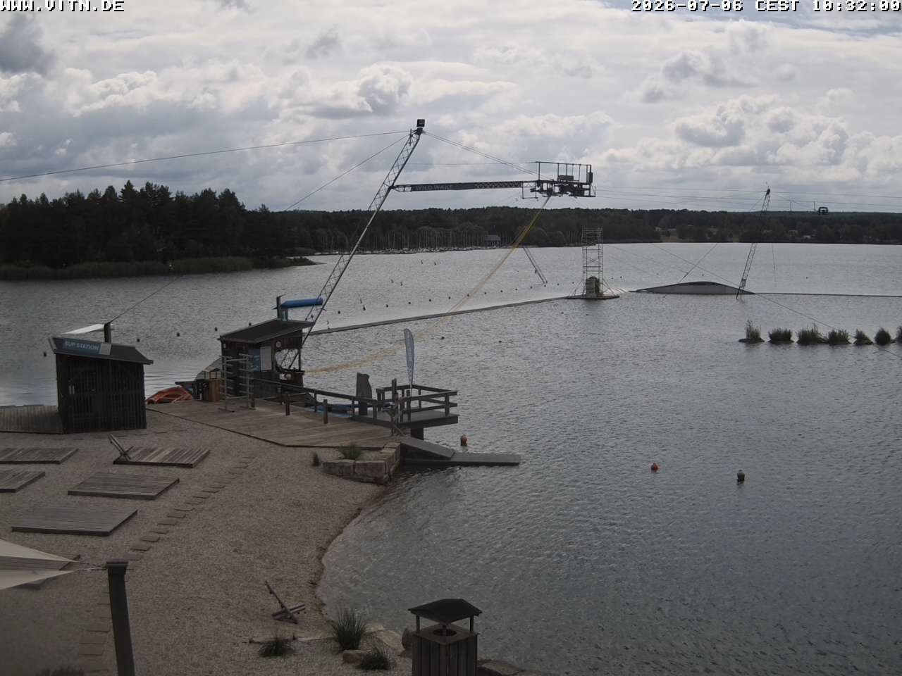 Archiv Foto Webcam Wakeboard- und Wasserskianlage am Steinberger See