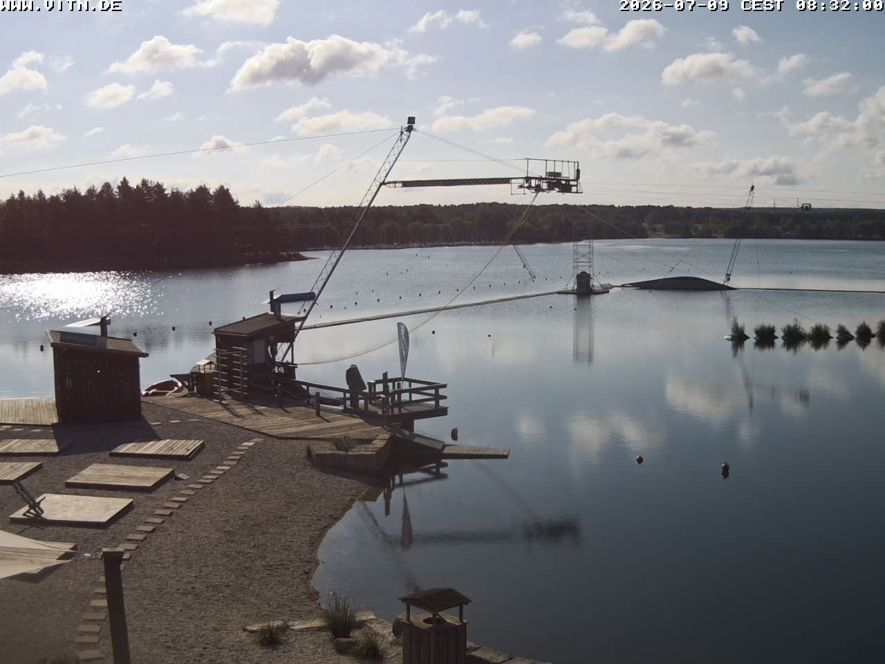Archiv Foto Webcam Wakeboard- und Wasserskianlage am Steinberger See