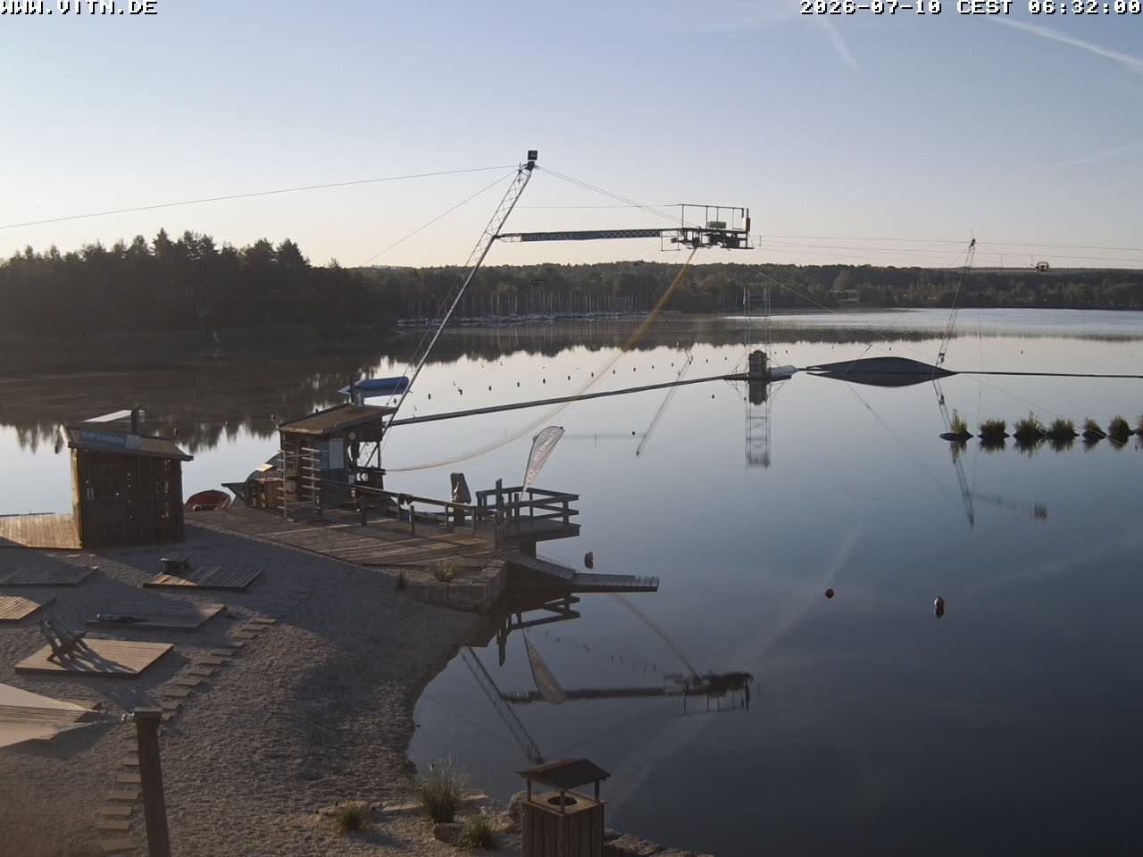 Archiv Foto Webcam Wakeboard- und Wasserskianlage am Steinberger See