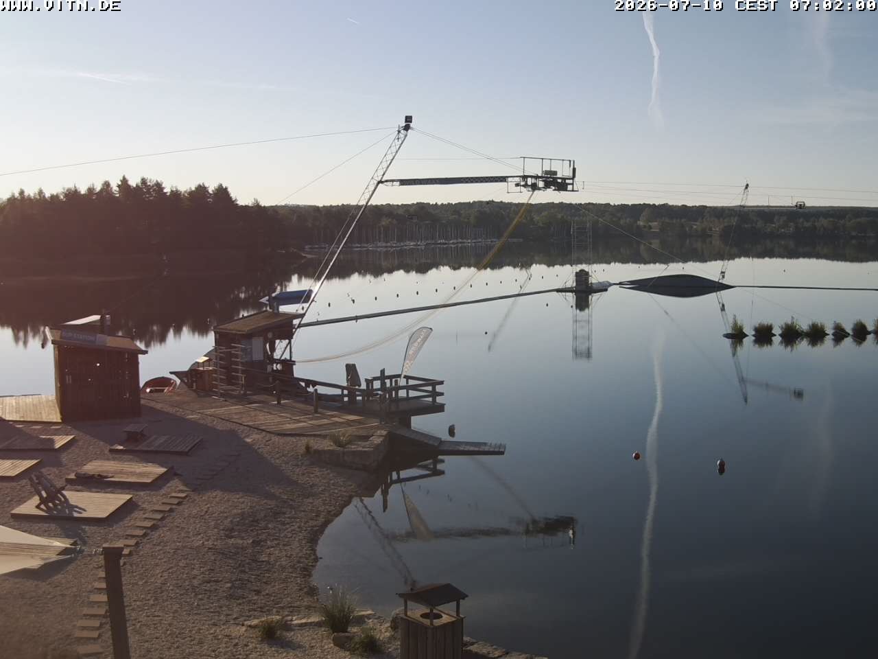 Archiv Foto Webcam Wakeboard- und Wasserskianlage am Steinberger See