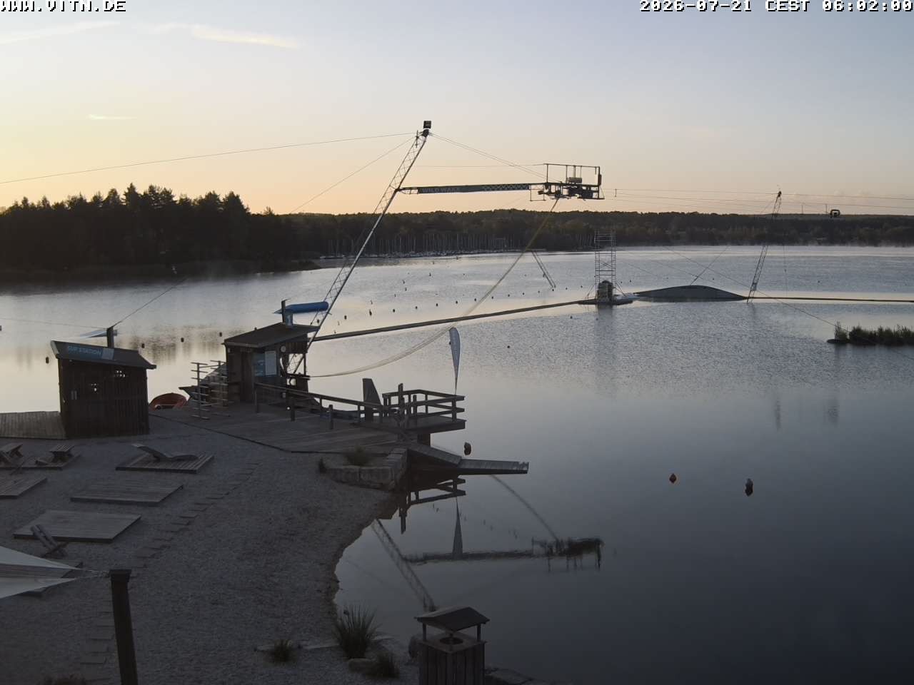 Archiv Foto Webcam Wakeboard- und Wasserskianlage am Steinberger See