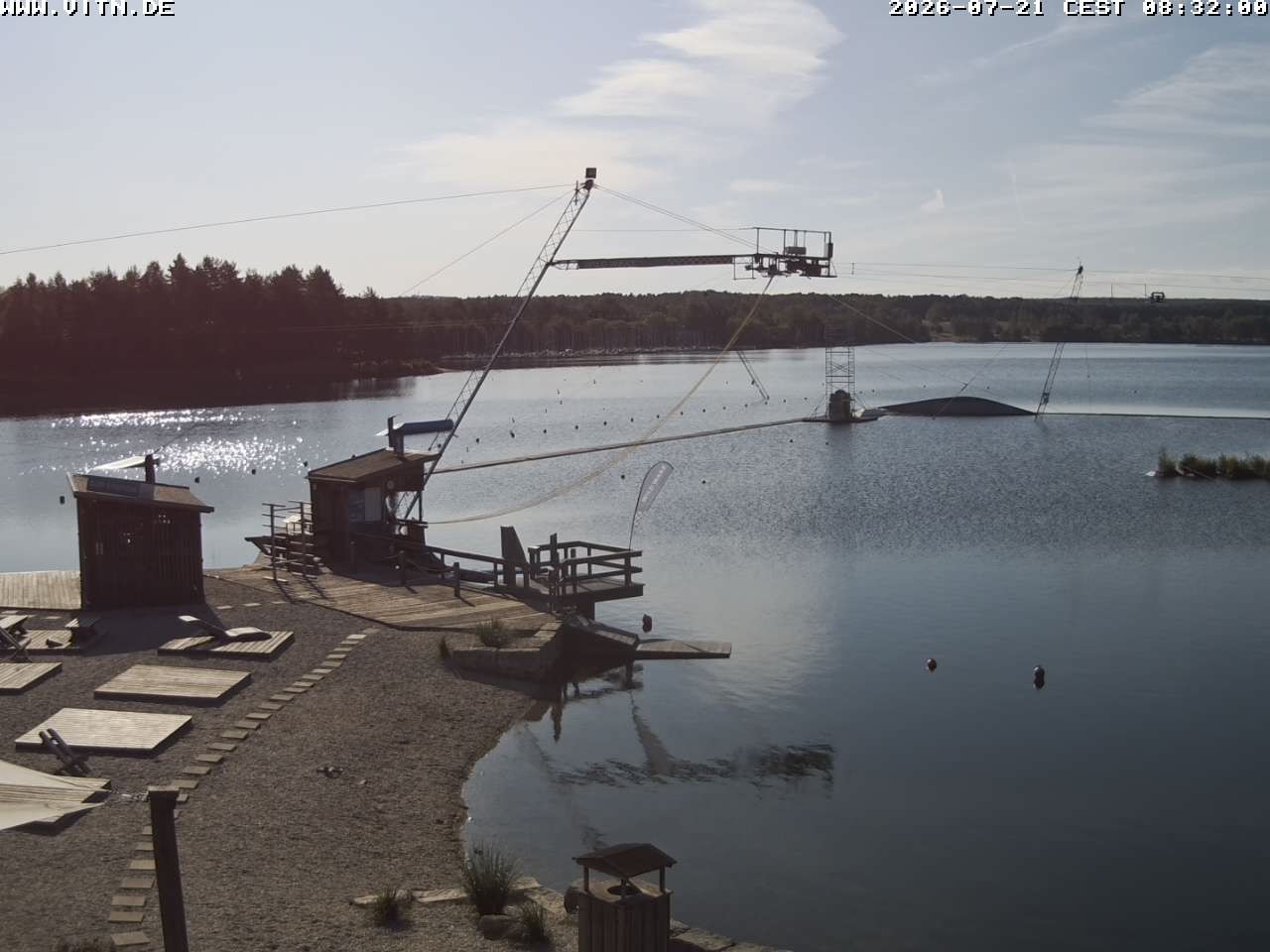 Archiv Foto Webcam Wakeboard- und Wasserskianlage am Steinberger See