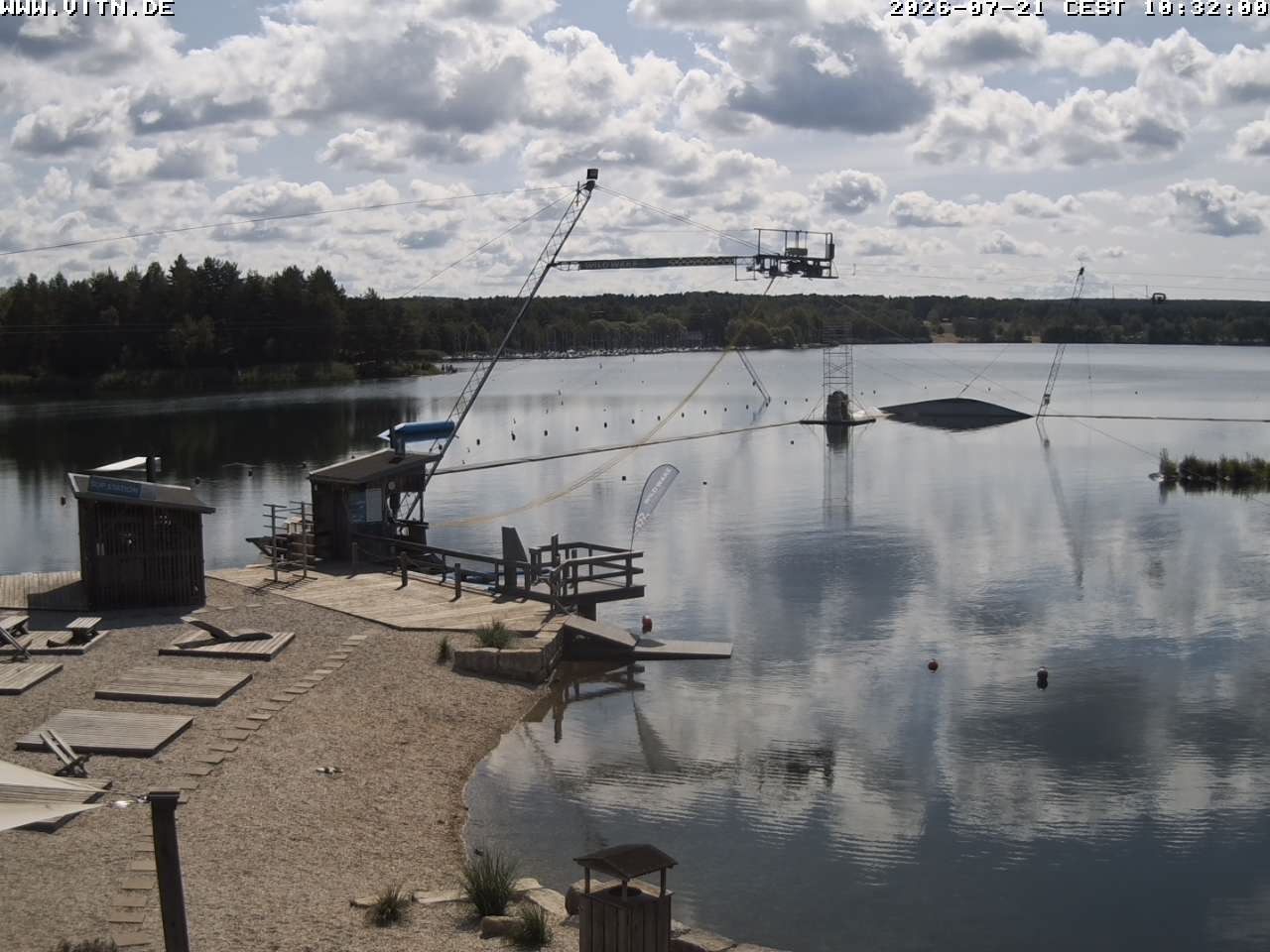 Archiv Foto Webcam Wakeboard- und Wasserskianlage am Steinberger See