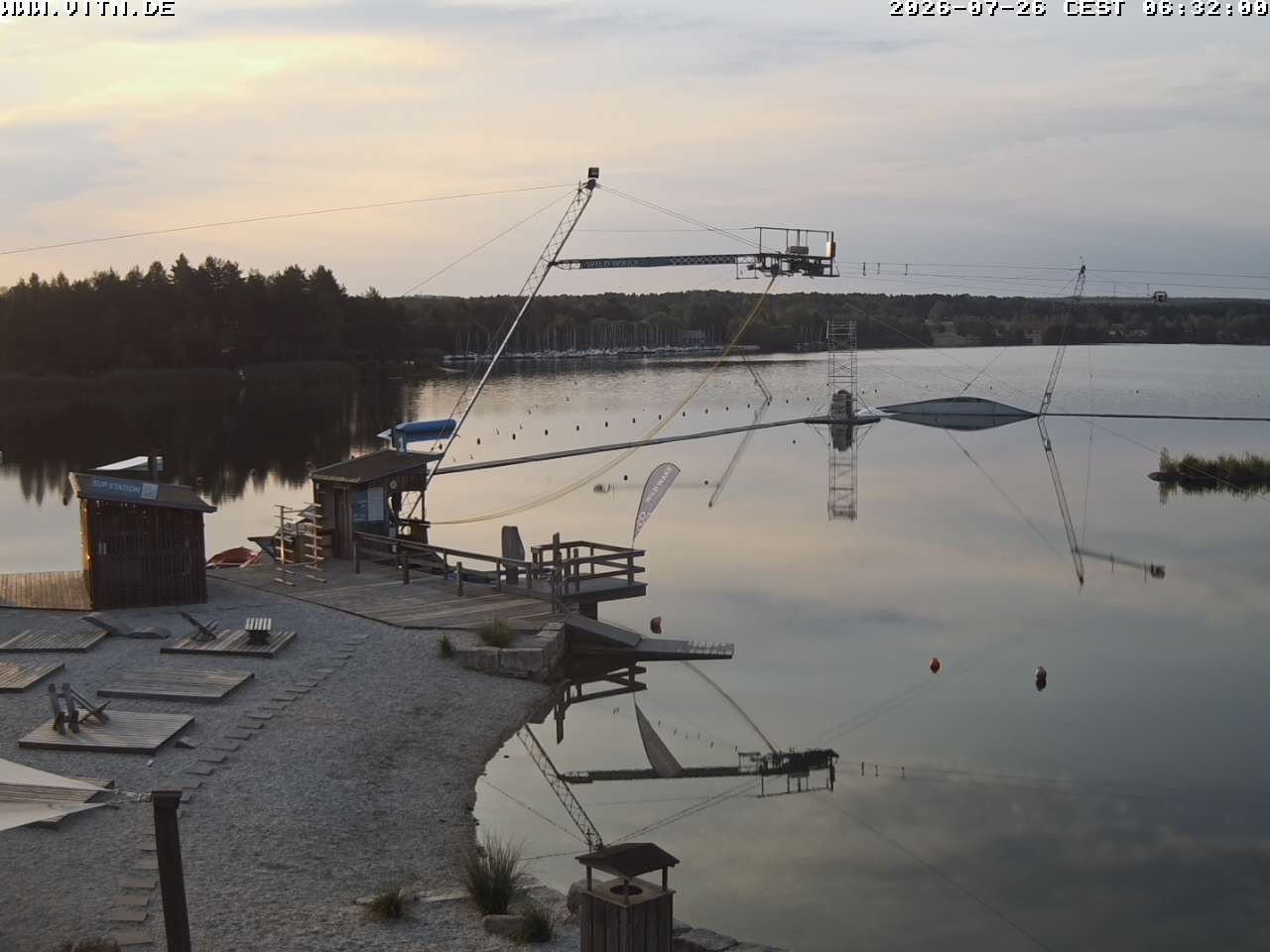 Archiv Foto Webcam Wakeboard- und Wasserskianlage am Steinberger See