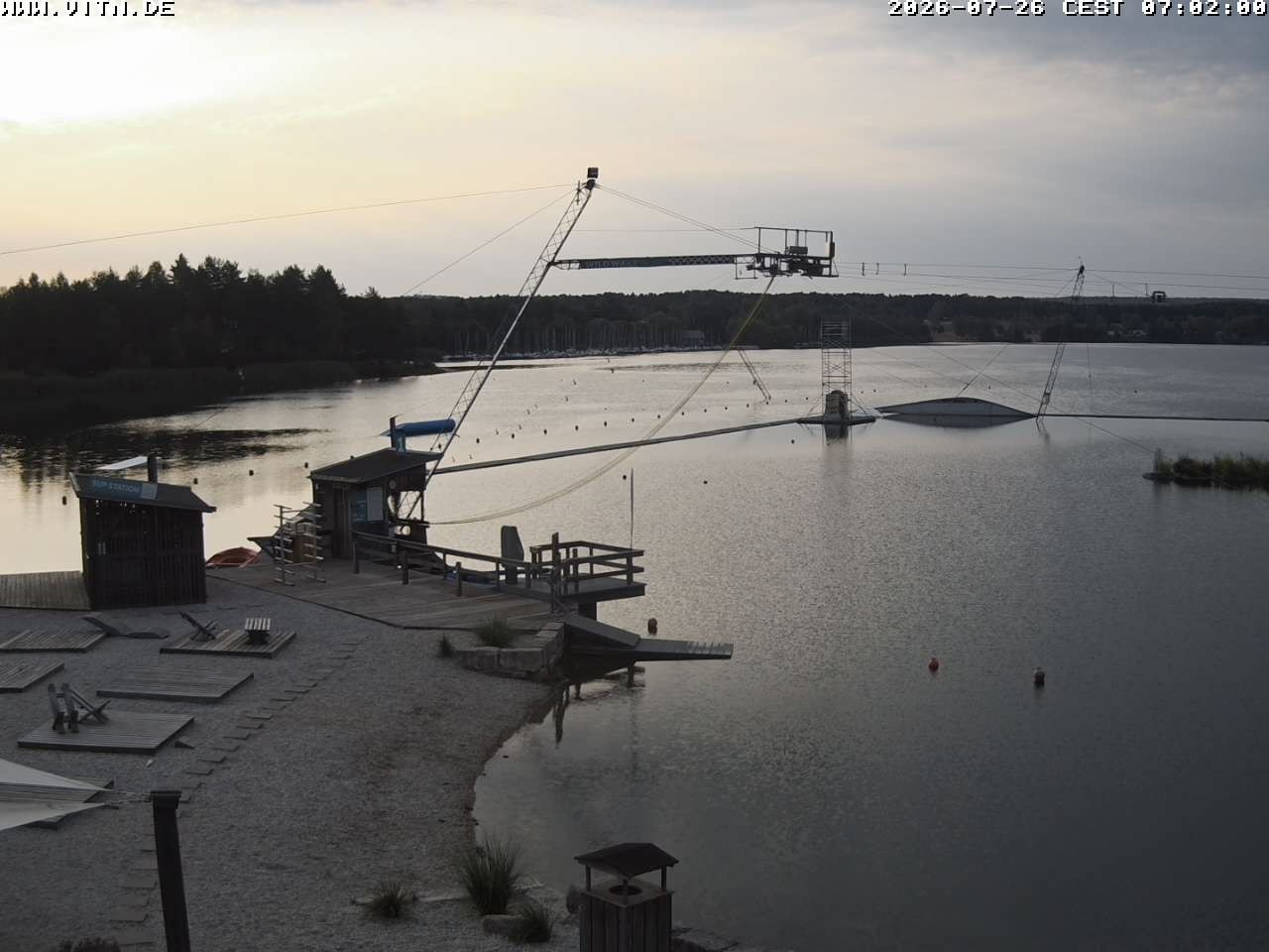 Archiv Foto Webcam Wakeboard- und Wasserskianlage am Steinberger See