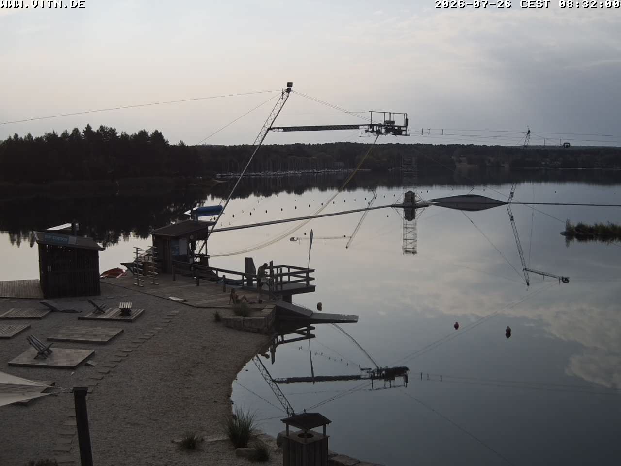 Archiv Foto Webcam Wakeboard- und Wasserskianlage am Steinberger See