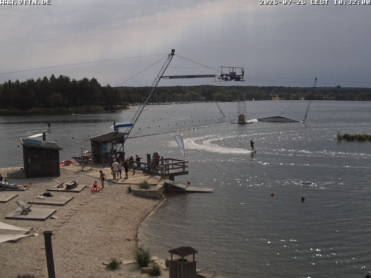 Archiv Foto Webcam Wakeboard- und Wasserskianlage am Steinberger See