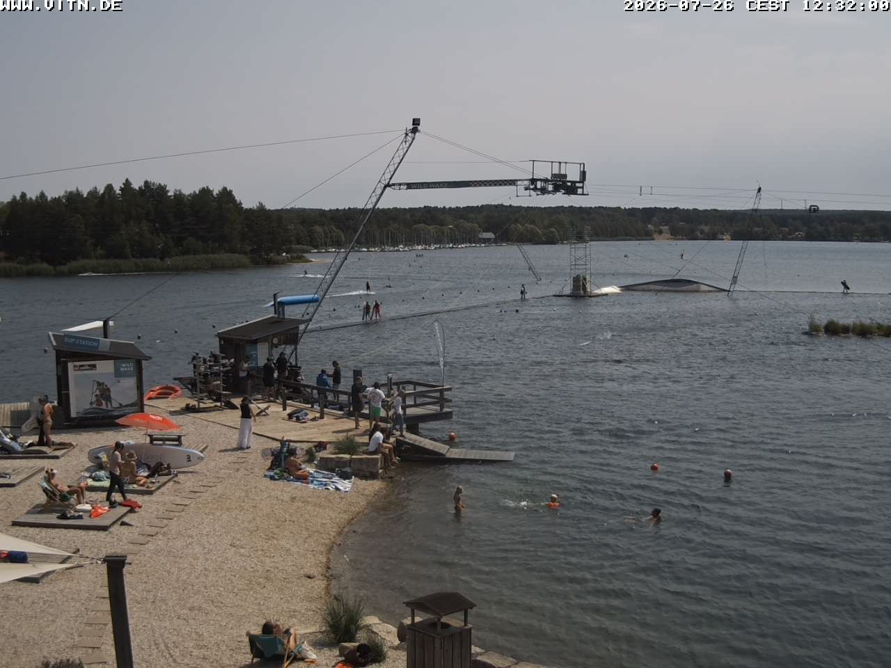 Archiv Foto Webcam Wakeboard- und Wasserskianlage am Steinberger See