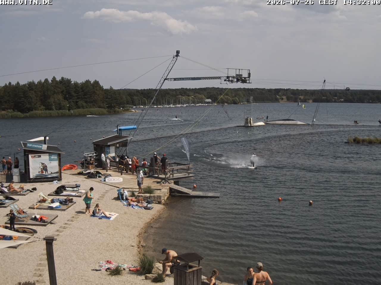 Archiv Foto Webcam Wakeboard- und Wasserskianlage am Steinberger See