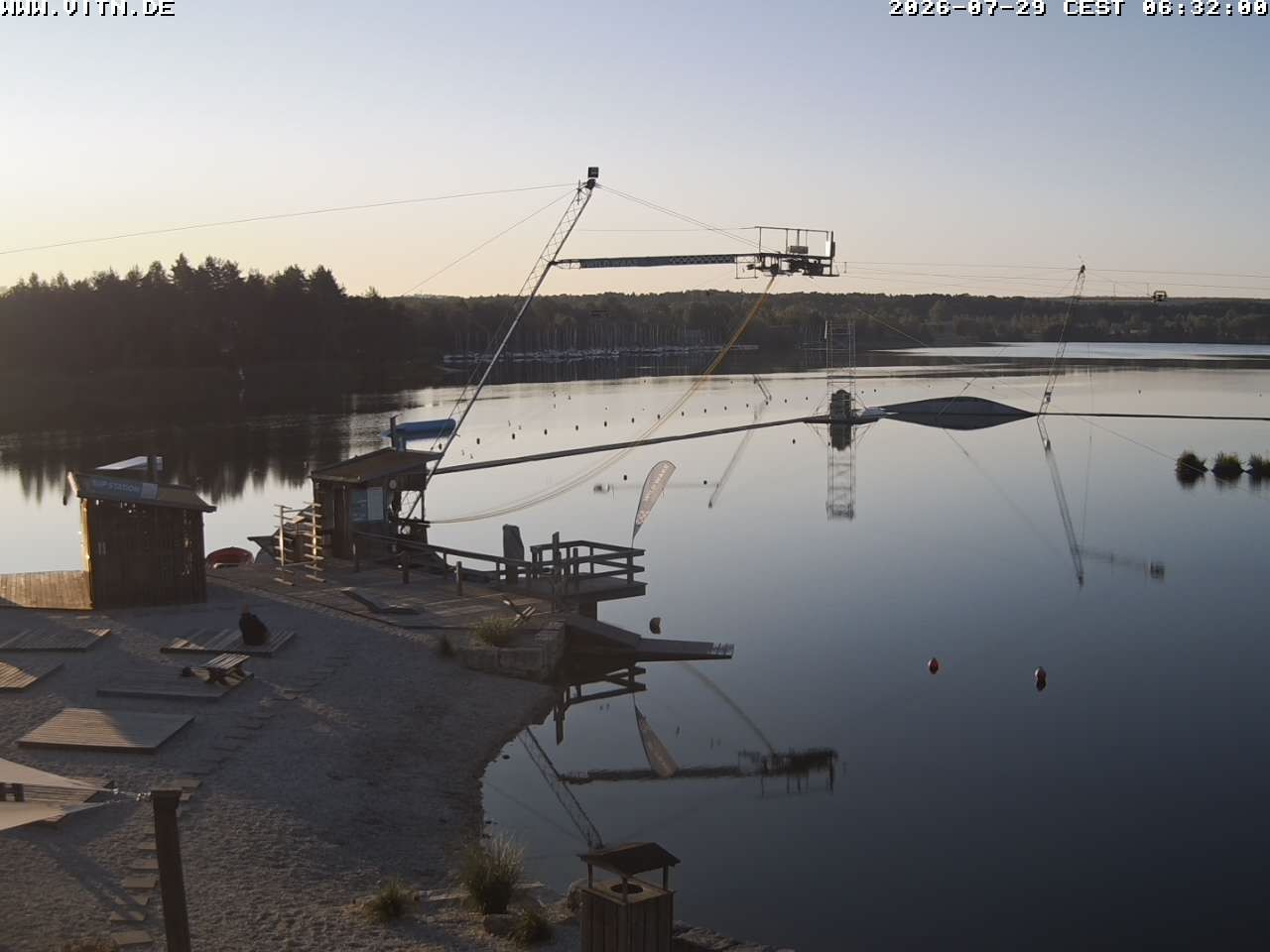 Archiv Foto Webcam Wakeboard- und Wasserskianlage am Steinberger See