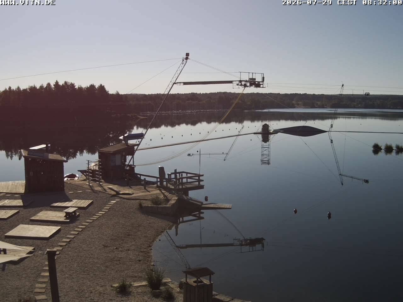 Archiv Foto Webcam Wakeboard- und Wasserskianlage am Steinberger See