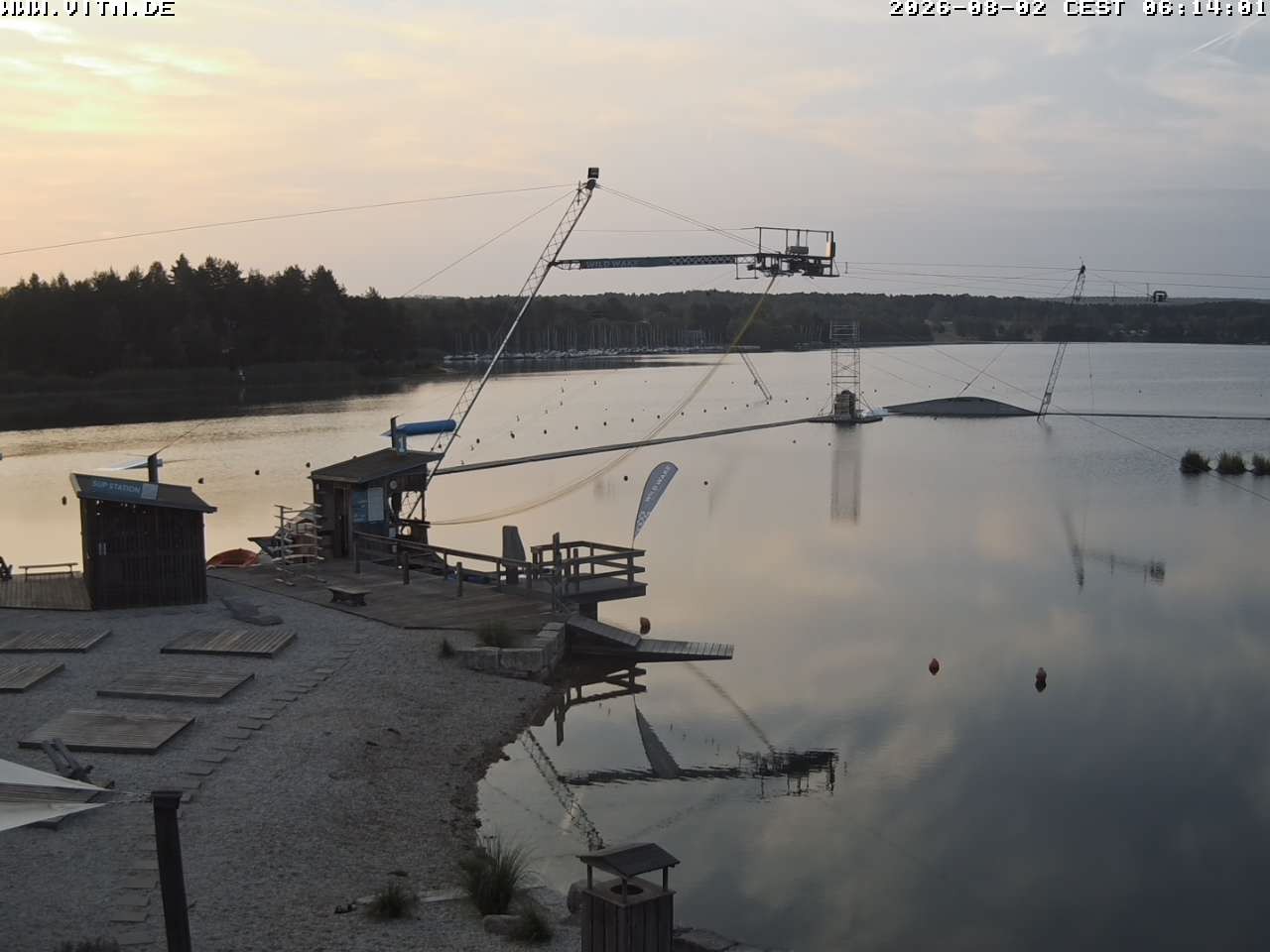 Archiv Foto Webcam Wakeboard- und Wasserskianlage am Steinberger See
