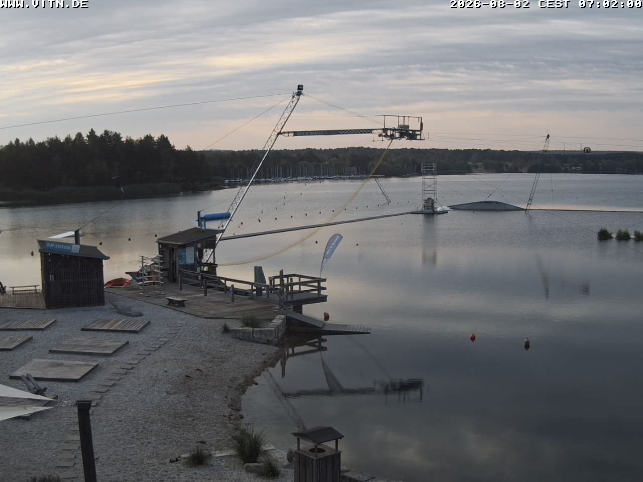 Archiv Foto Webcam Wakeboard- und Wasserskianlage am Steinberger See
