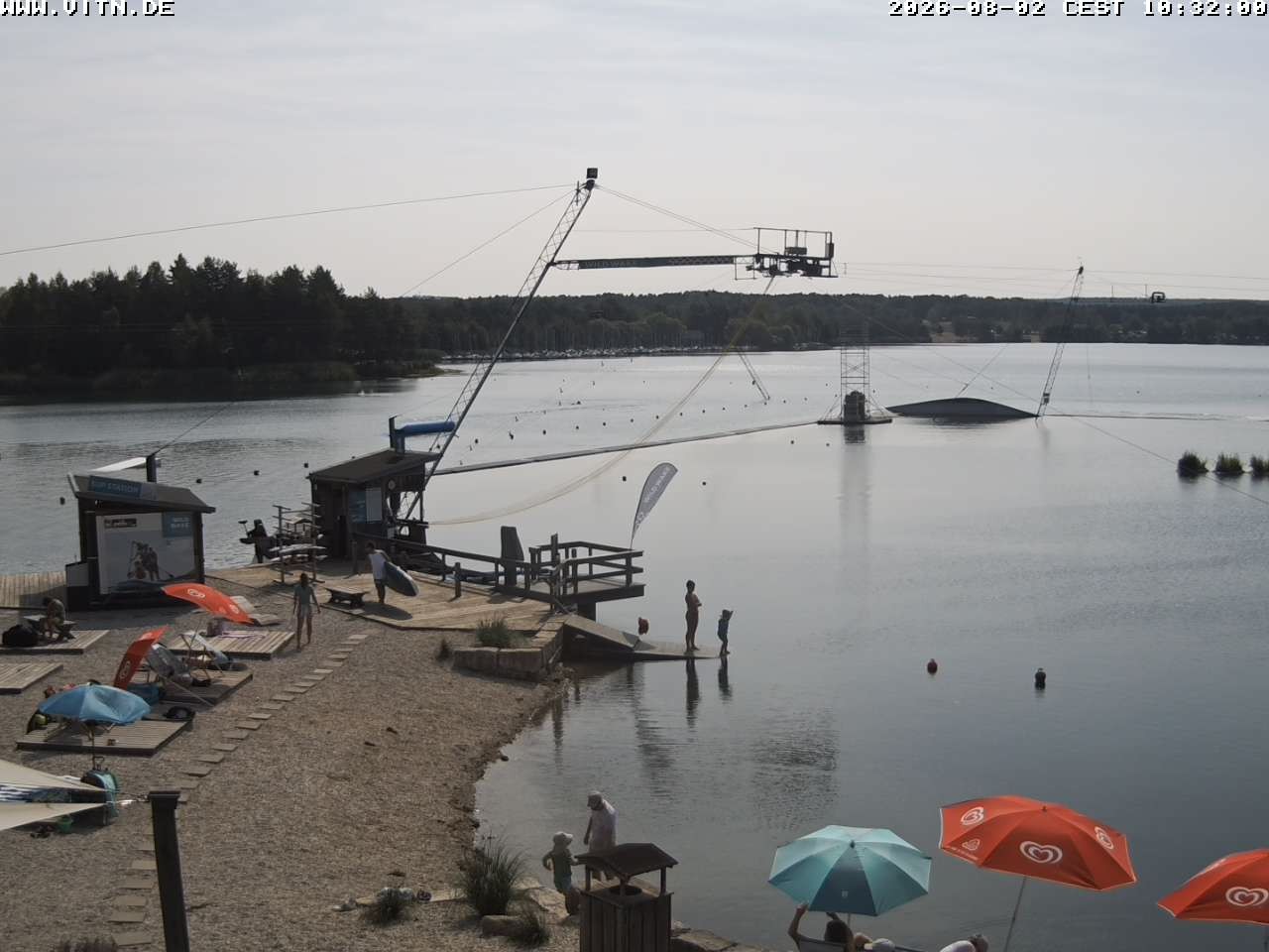 Archiv Foto Webcam Wakeboard- und Wasserskianlage am Steinberger See