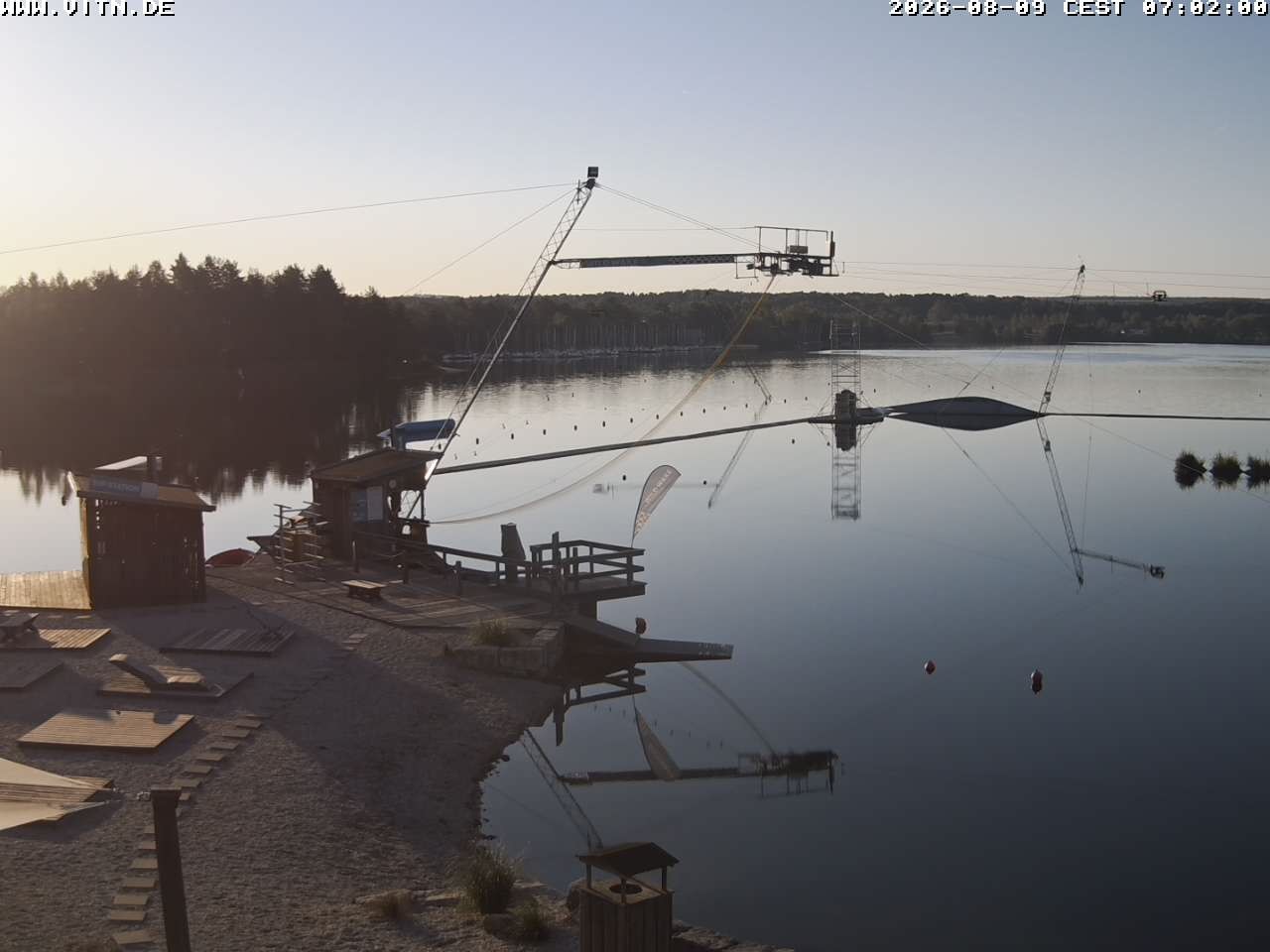 Archiv Foto Webcam Wakeboard- und Wasserskianlage am Steinberger See