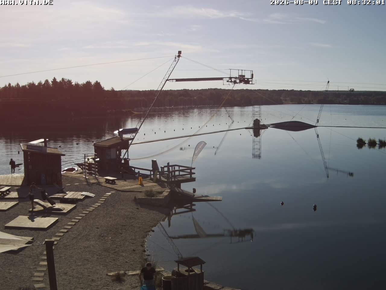 Archiv Foto Webcam Wakeboard- und Wasserskianlage am Steinberger See