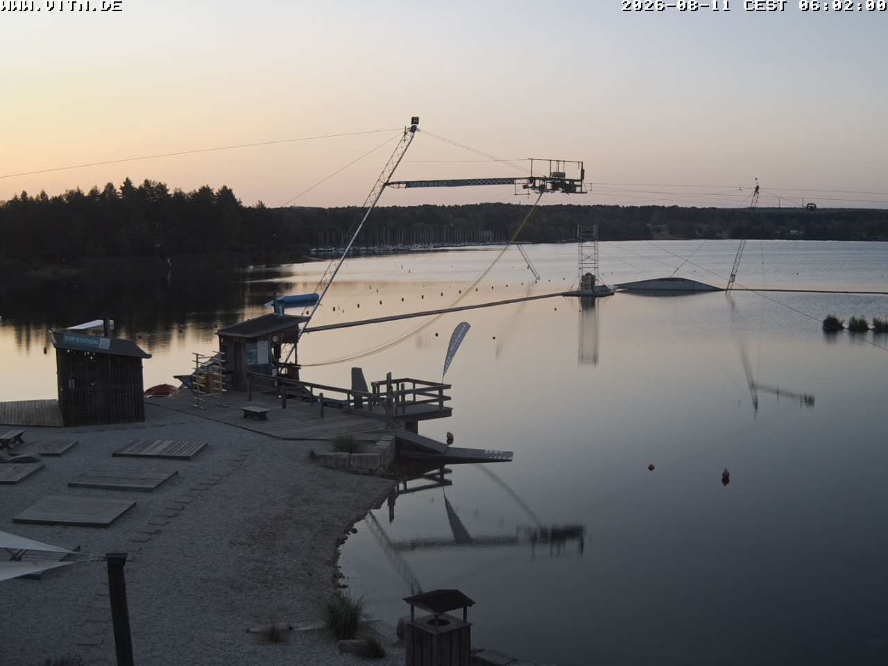 Archiv Foto Webcam Wakeboard- und Wasserskianlage am Steinberger See