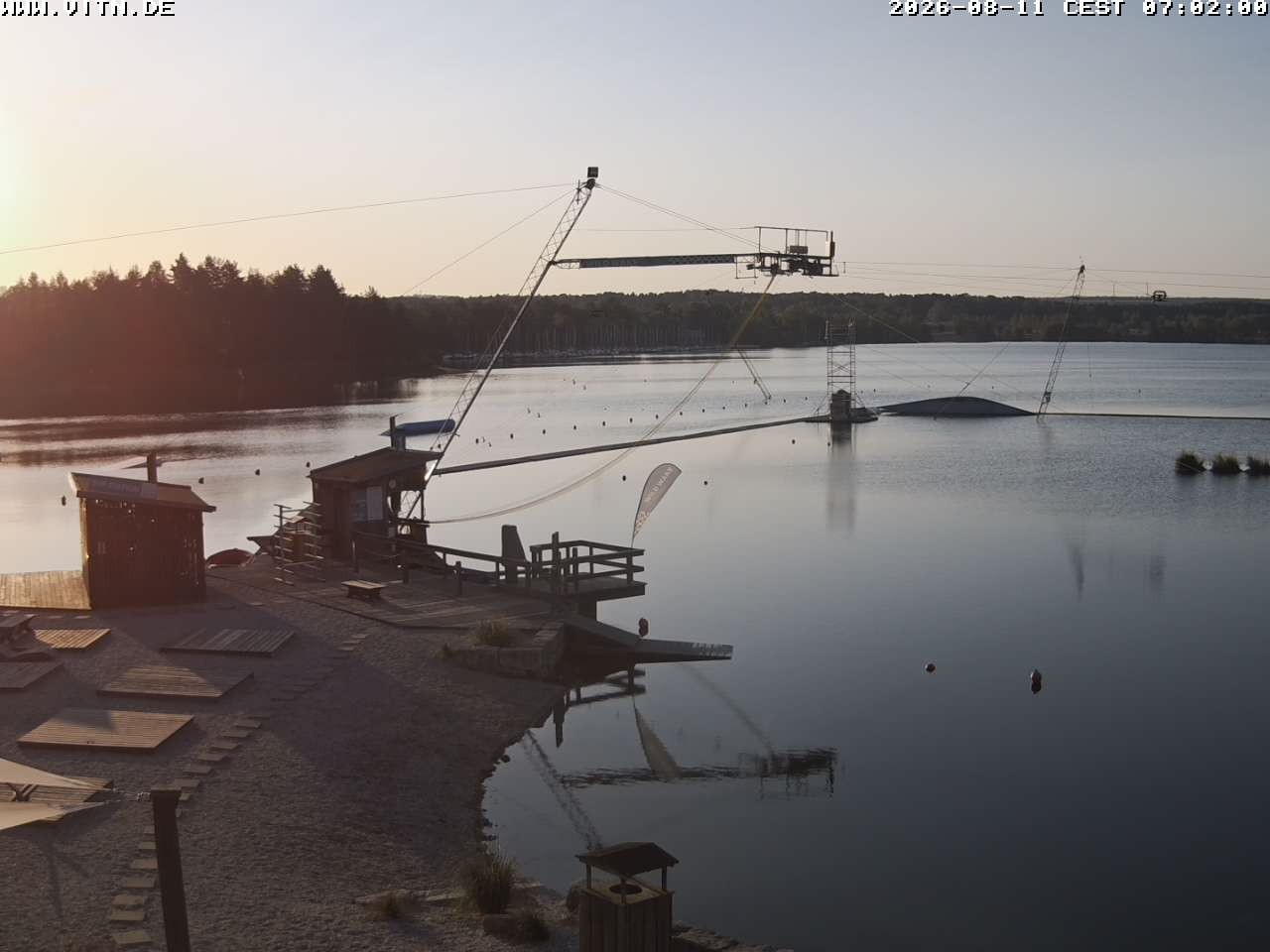 Archiv Foto Webcam Wakeboard- und Wasserskianlage am Steinberger See