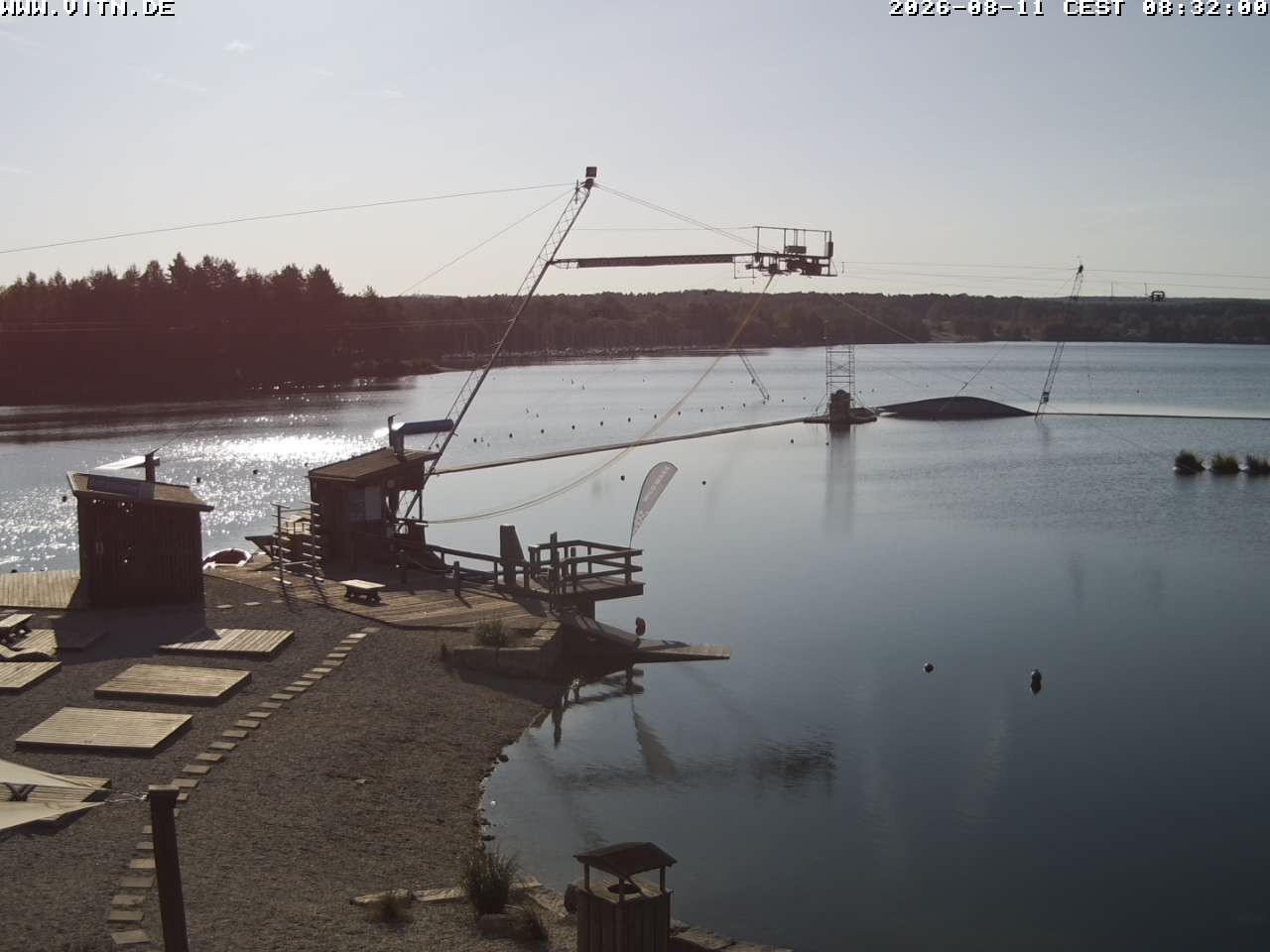 Archiv Foto Webcam Wakeboard- und Wasserskianlage am Steinberger See