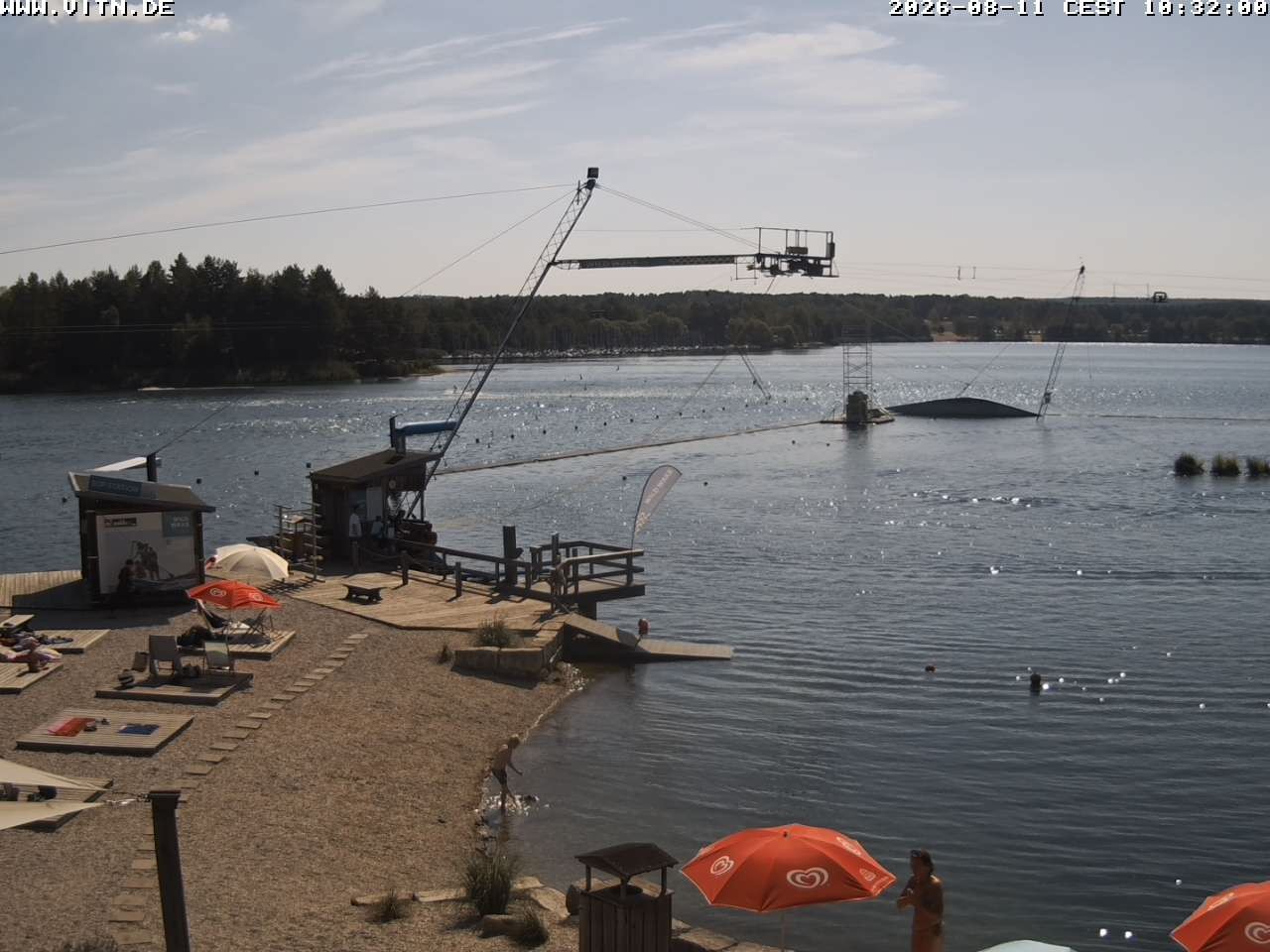 Archiv Foto Webcam Wakeboard- und Wasserskianlage am Steinberger See