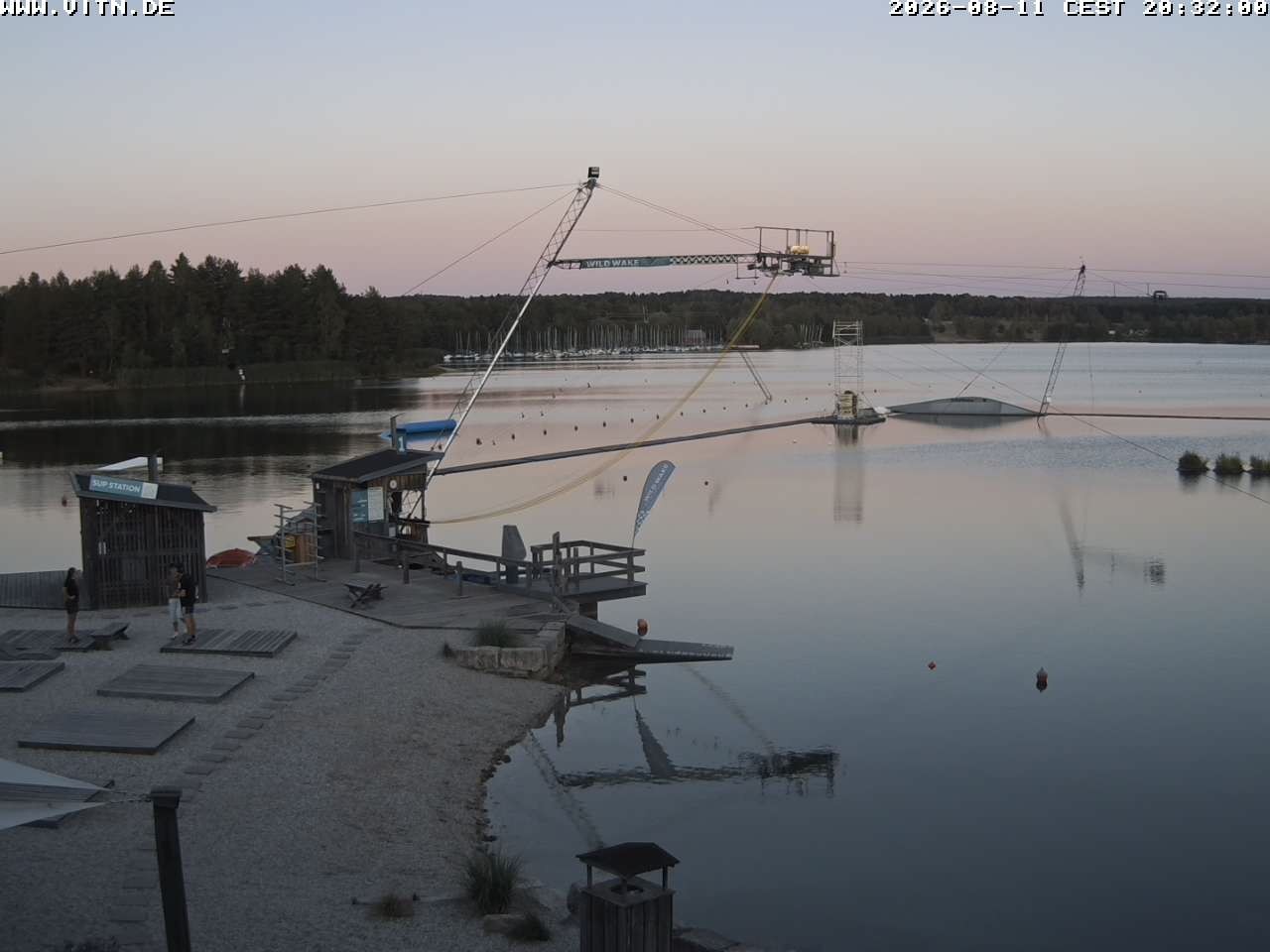 Archiv Foto Webcam Wakeboard- und Wasserskianlage am Steinberger See